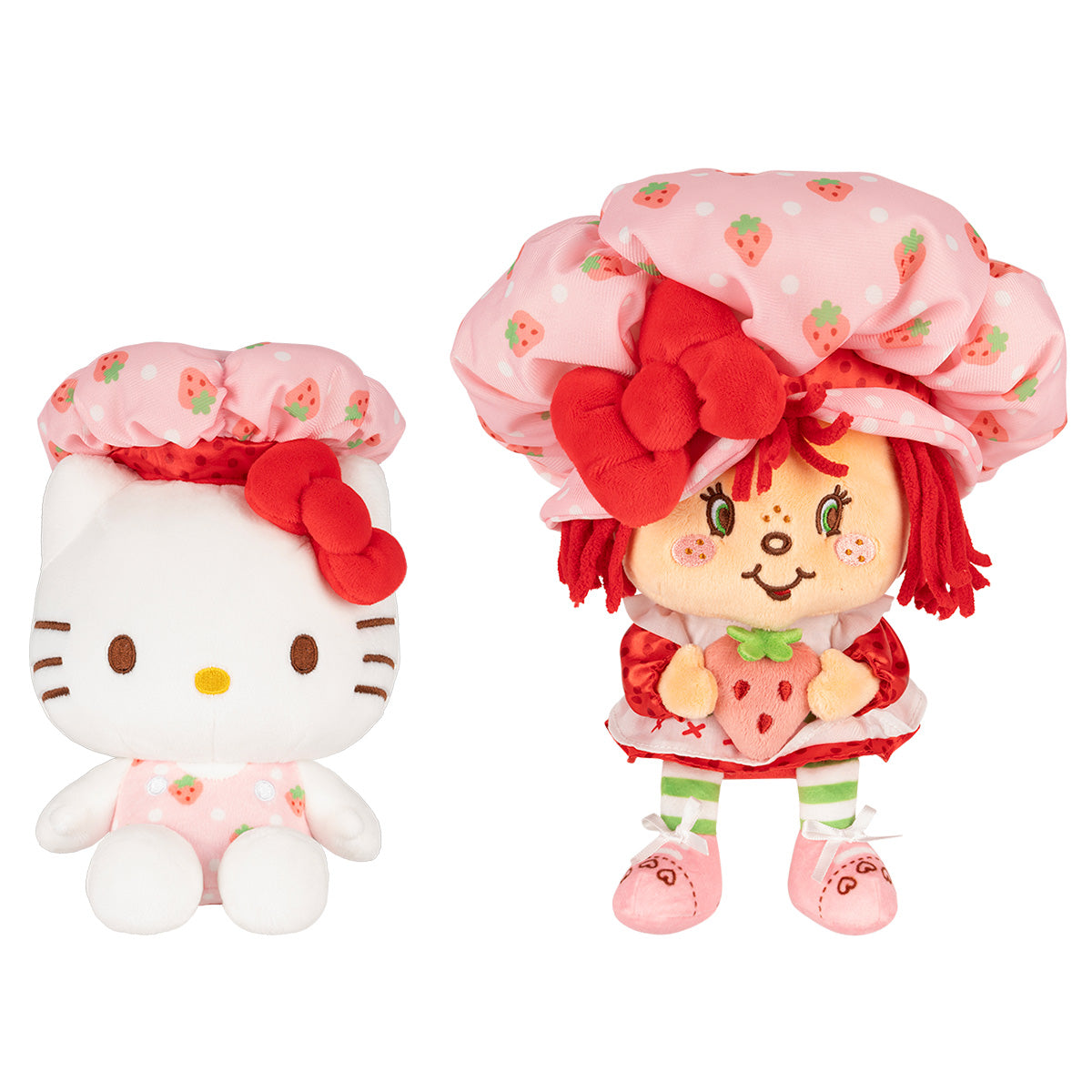 Hello Kitty and Friends 8-Inch Strawberry Shortcake x Hello Kitty Plush 2-Pack