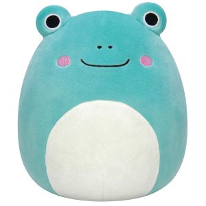 12-Inch Ludwig the Teal Frog with Mint Green Belly